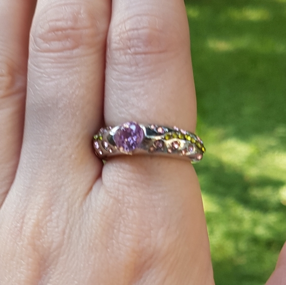 🌿 Pink Flower Buds Ring - Picture 3 of 8